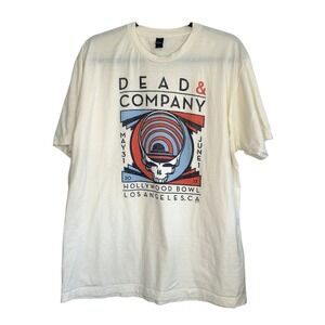 Dead & Co 2017 Hollywood Bowl LA T Shirt XL Tour Grunge Hippie Merch Crew Neck
